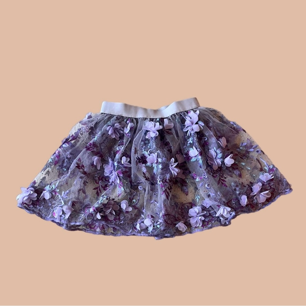 Floral Purple Skirt